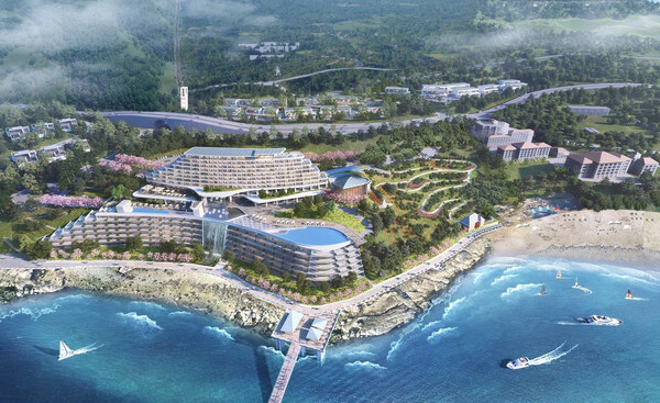 화양복합관광단지에 입지 예정인 ‘힐&테라스 콘도’ 조감도 (사진=여수시)