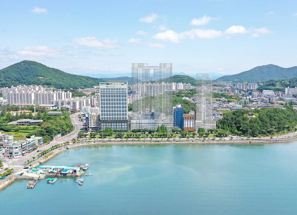 학동에 덜어설 예정인 ‘힐튼호텔’ 조감도 (사진=여수시)