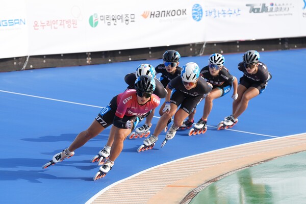 지난 8일 나주종합스포츠파크 인라인경기장에서 ‘제44회 전국 남녀 종별 인라인 스피드대회’가 개최돼 4일간의 열전에 돌입했다. (사진=나주시)